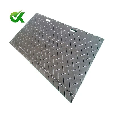 地上保護マットブラック1/2インチx 4 x 8フィート100トンの負荷キャップ